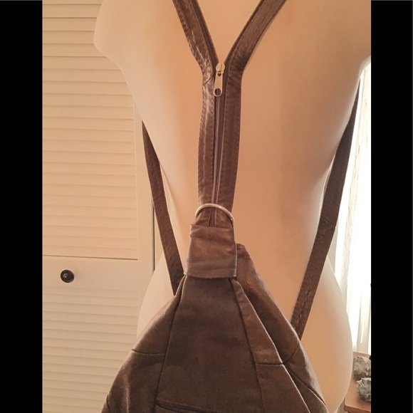 Brown leather backpack, made In Mexico.EUC